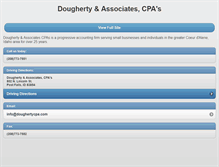 Tablet Screenshot of doughertycpa.com